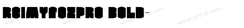 ReimYfozPro Bold字体转换